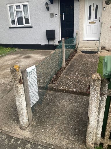 Before new fence