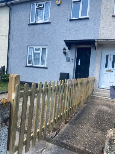 after new fence was installed